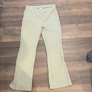 American Eagle Green Sweater Flare Pants
